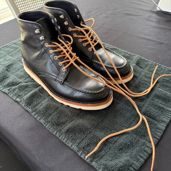 Thursday Boots Diplomats Moc Toe Black Matte Mens 8.5 - Picture 6 of 7